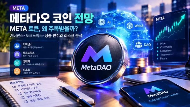 메타다오 코인 전망과 META 토큰 거버넌스 및 토크노믹스