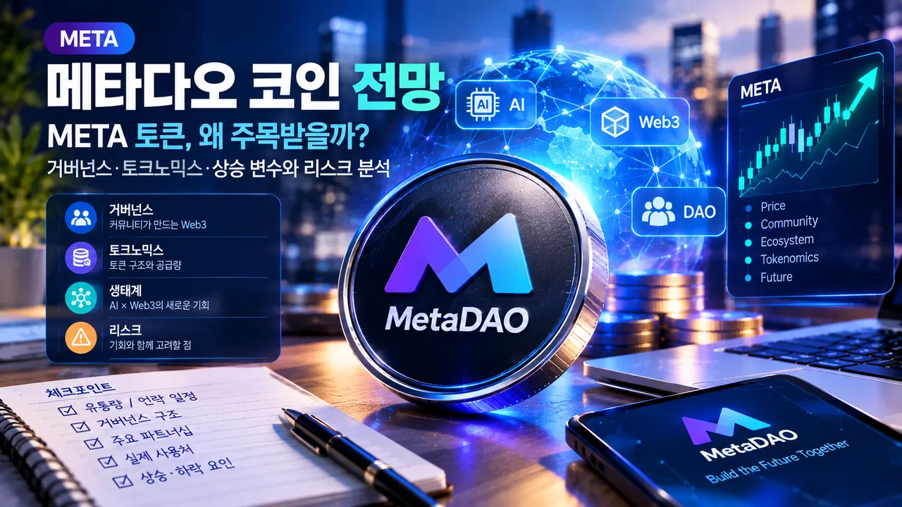 메타다오 코인 전망과 META 토큰 거버넌스 및 토크노믹스