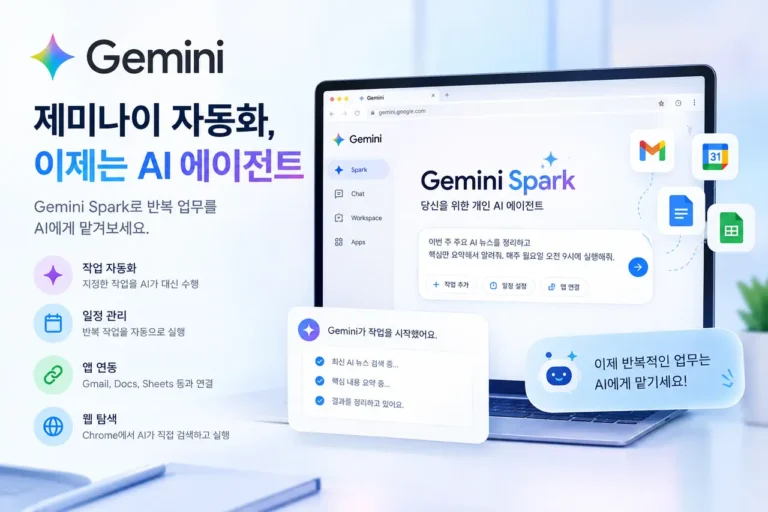 제미나이 스파크 개인 AI 에이전트와 제미나이 자동화 기능