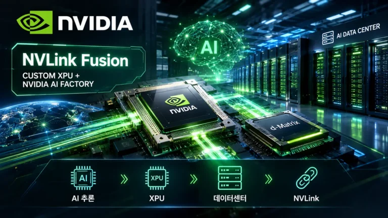 엔비디아 NVLink Fusion과 d-Matrix XPU가 연결된 차세대 AI 데이터센터 인프라