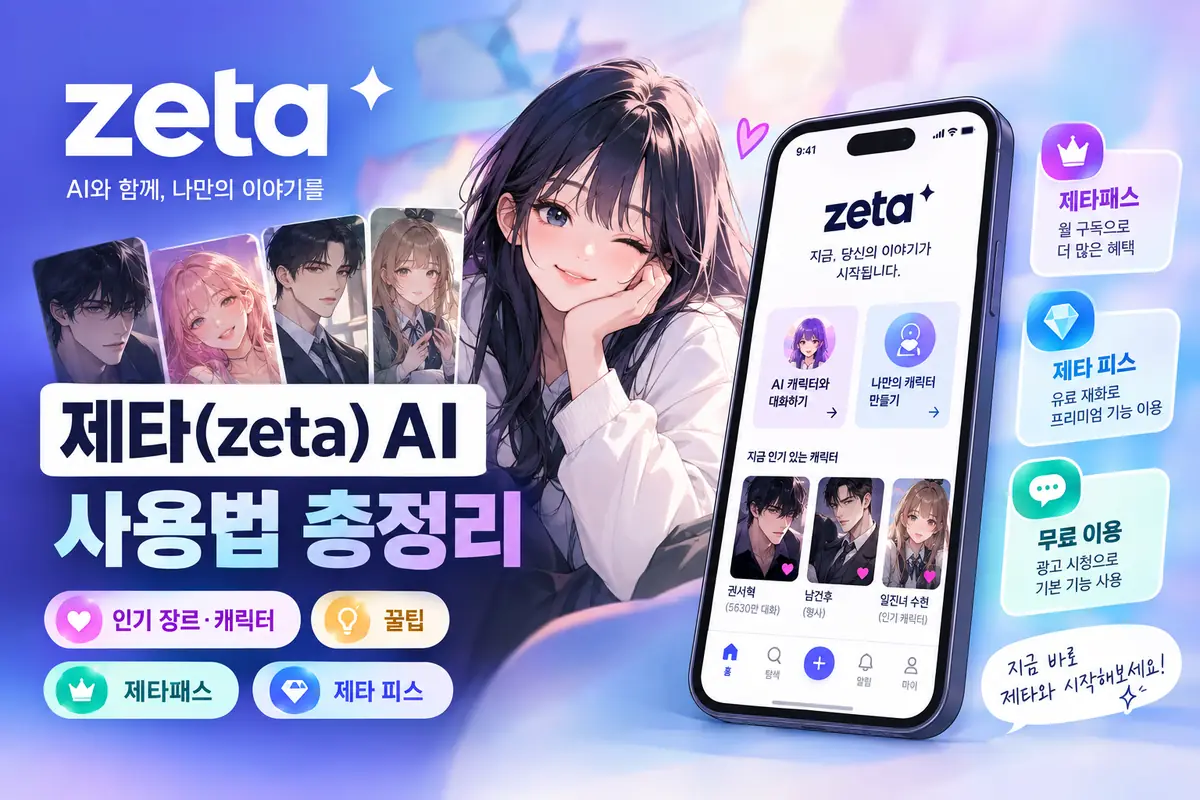 제타 사용법 총정리 - 인기 캐릭터, 꿀팁, 제타패스, 피스 안내 이미지
