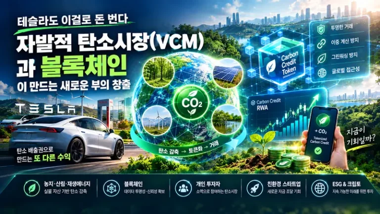 탄소배출권 VCM 블록체인 탄소 RWA 테슬라 분석
