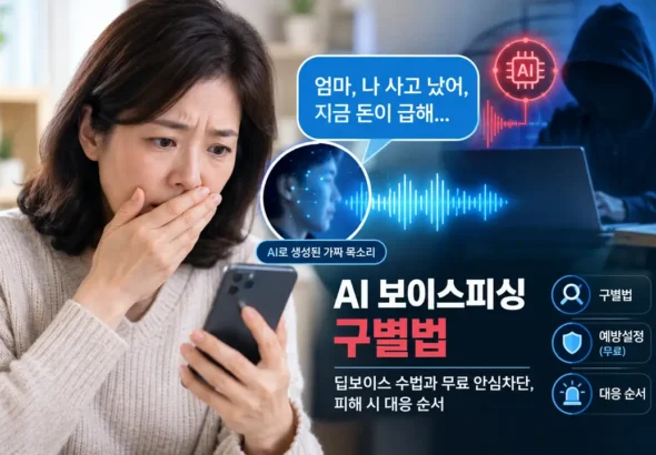AI 보이스피싱 딥보이스 수법 구별법 예방 대응