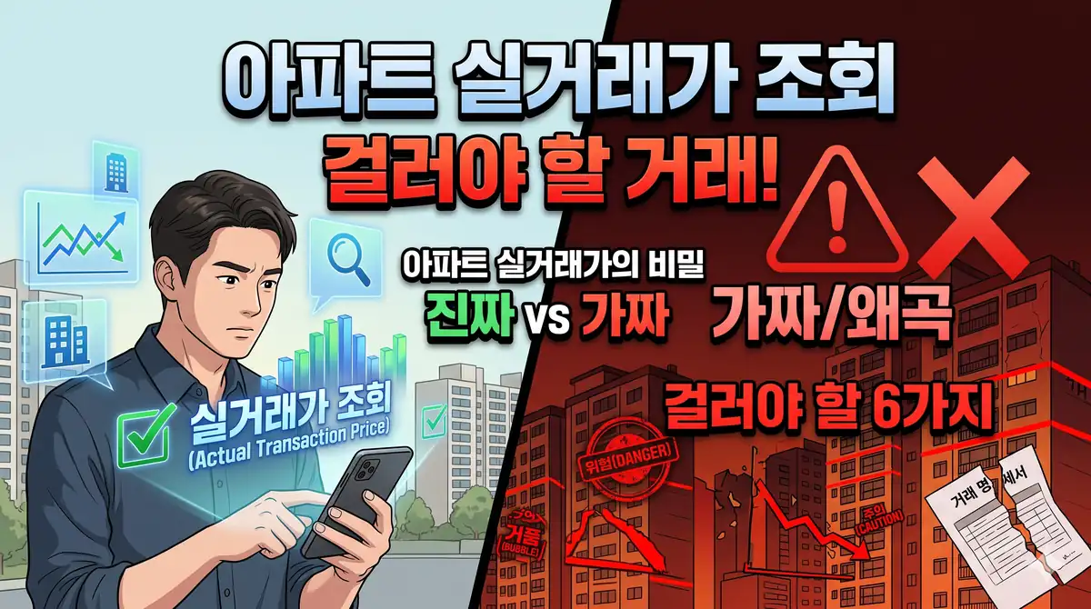 아파트 실거래가 조회 방법 국토부 공개시스템 걸러야 할 거래
