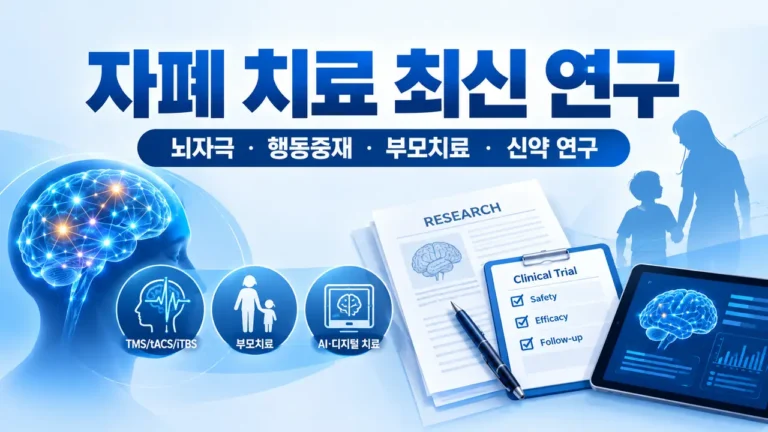 자폐 치료 최신 연구 2026 한눈에 보기