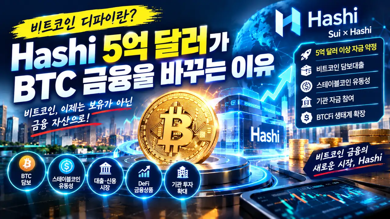 비트코인 디파이 Hashi 5억 달러 썸네일