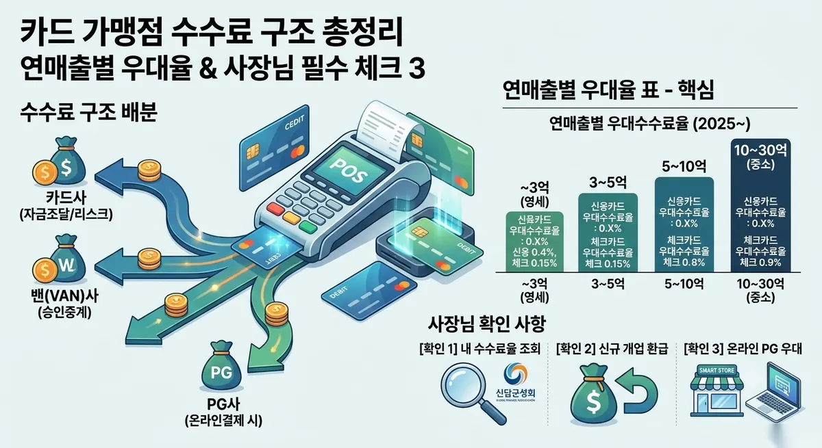 카드 가맹점 수수료 구조 총정리 대표 이미지