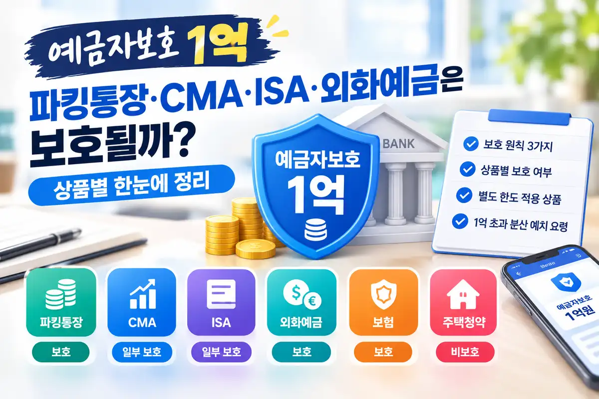 예금자보호 1억 상품별 총정리 대표 이미지