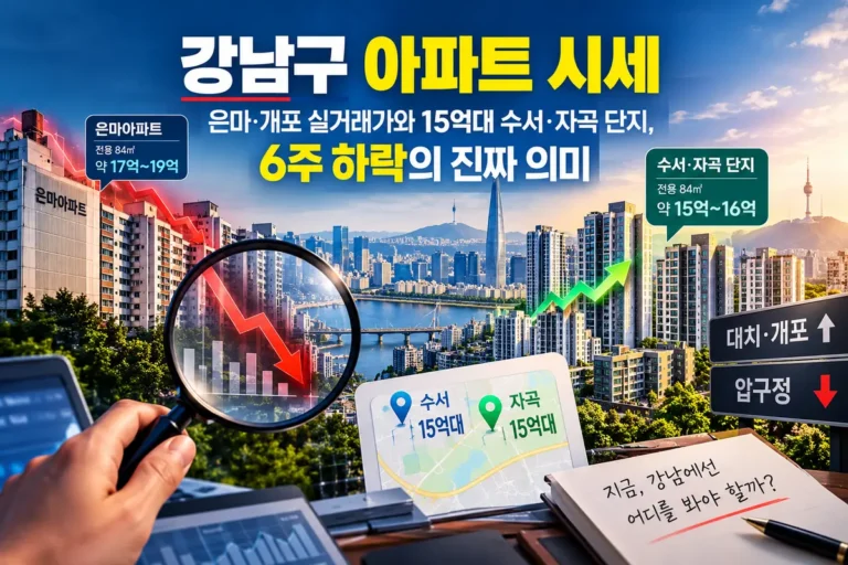 강남구 아파트 시세 2026년 10월 은마 개포 수서 자곡 실거래가