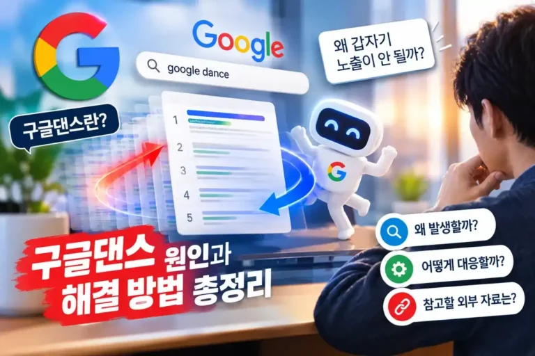 구글댄스란 구글 검색 순위 변동 원인과 해결 방법 총정리