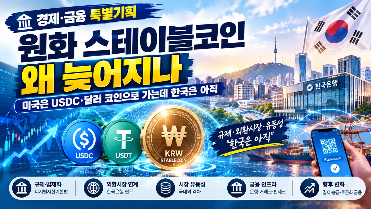 원화 스테이블코인과 USDC USDT 한국 금융시장 변화