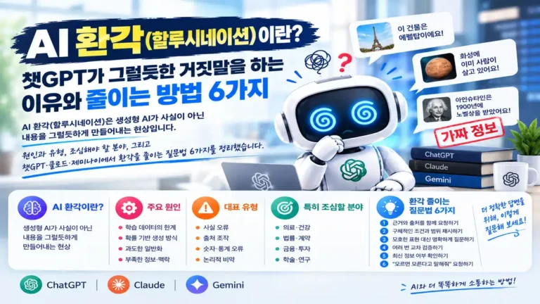 AI 환각 할루시네이션 원인과 줄이는 방법