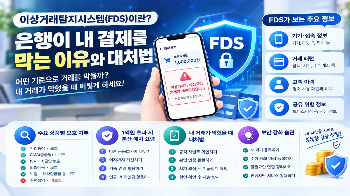 이상거래탐지시스템 FDS 작동 원리 대표 이미지