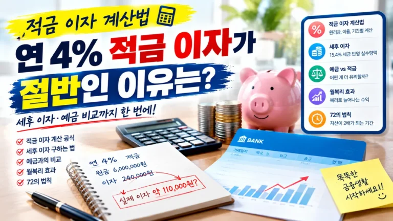 적금 이자 계산법 썸네일