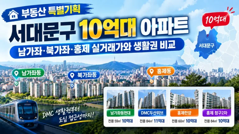 서대문구 10억대 아파트