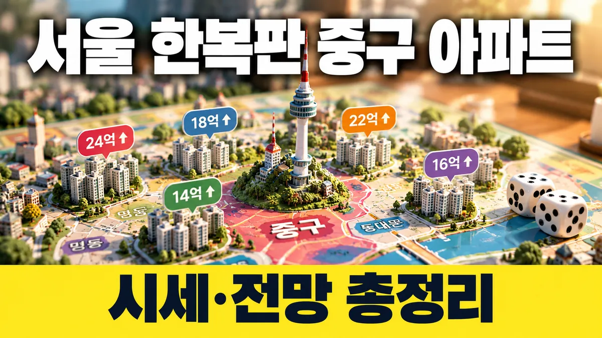 중구 아파트 시세|서울 남산타운·서울역센트럴자이 실거래가와 신당8구역 재개발 전망