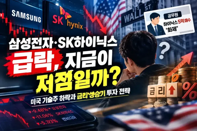 삼성전자 SK하이닉스 급락 반등 신호 대표 이미지