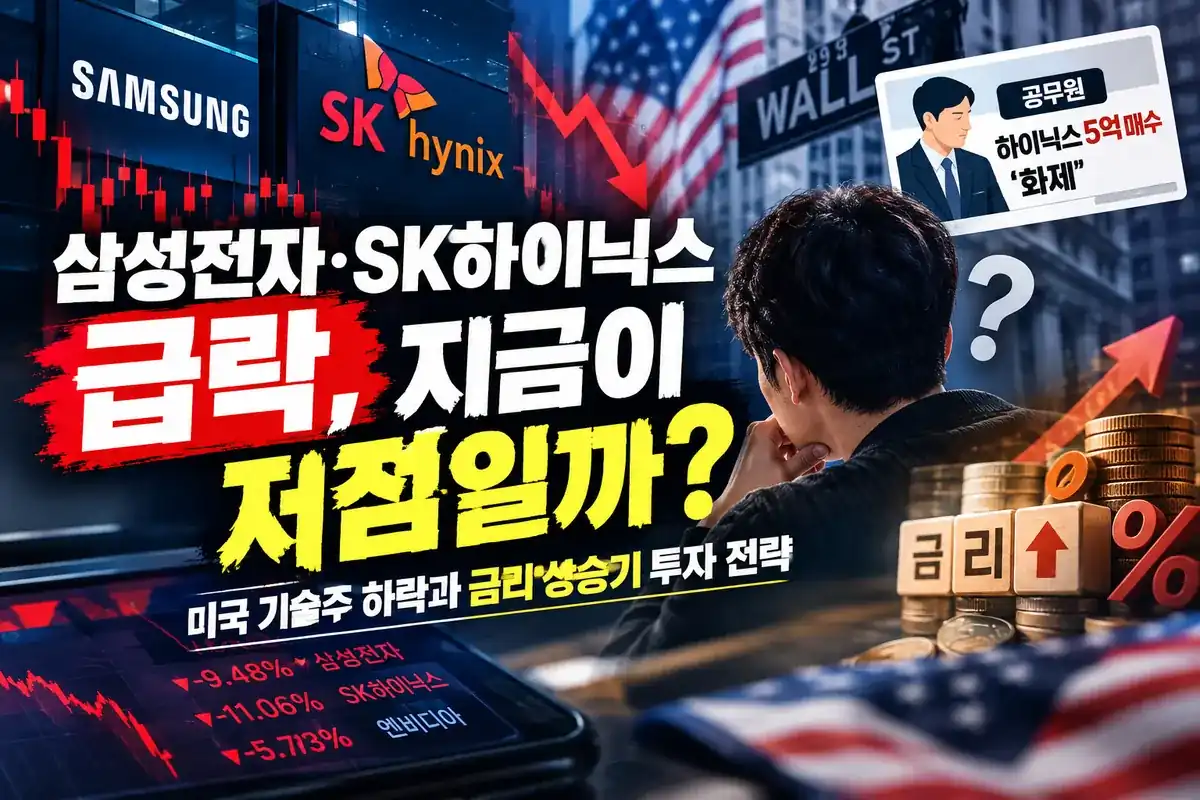 삼성전자 SK하이닉스 급락 반등 신호 대표 이미지