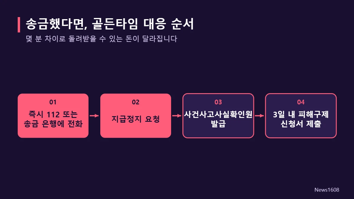 보이스피싱 피해 시 대응 112 지급정지 피해구제 신청